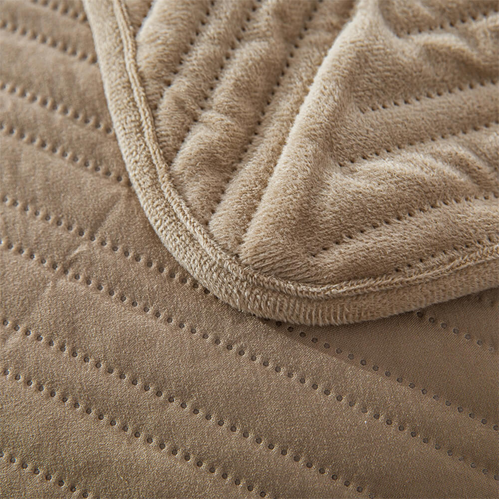 Cama de terciopelo de cristal acolchado geométrico casual caliente