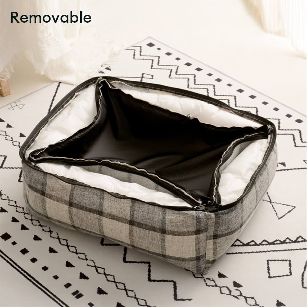 Camino de cama para perros y gatos con calzado calientes a cuadros vintage