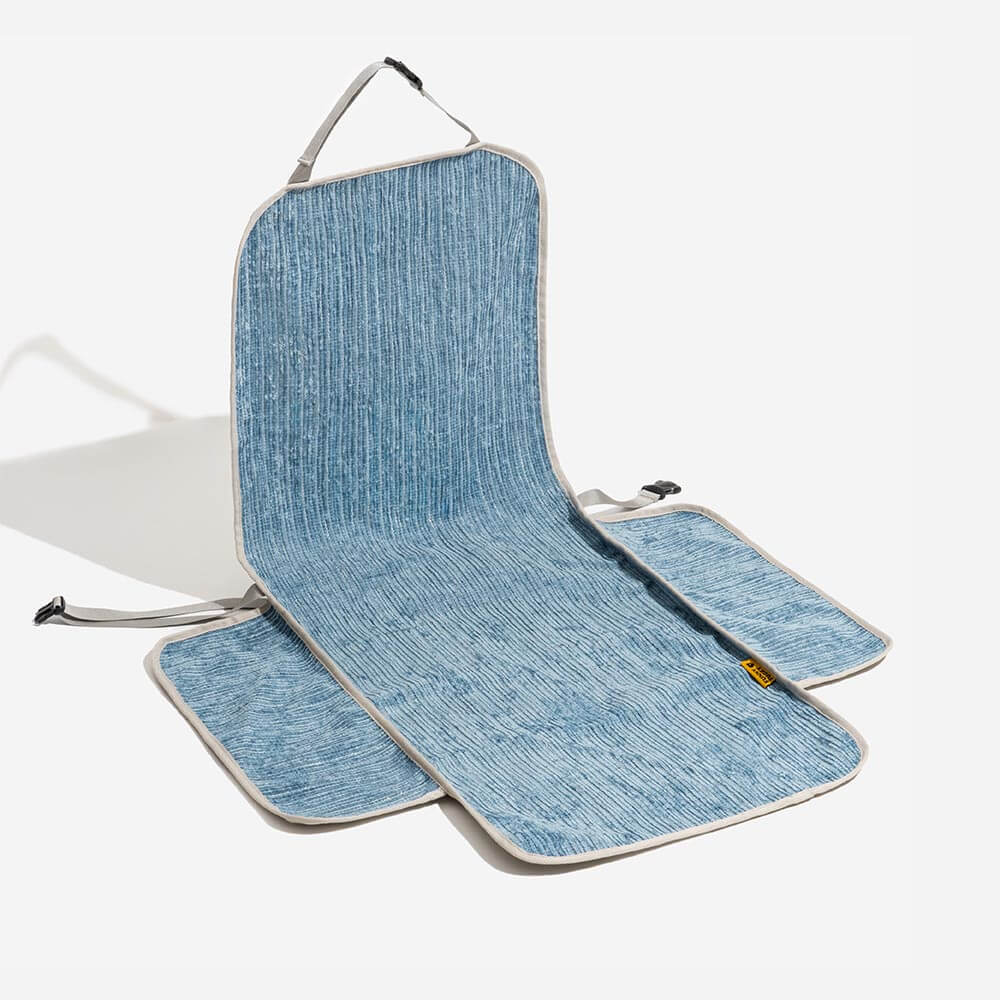 Protector del asiento del asiento de la mascota de chenilla a rayas impermeables