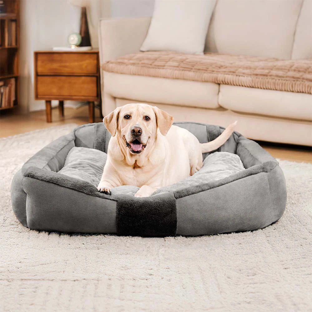 Vintage großes gemütliches beruhigendes Sofa-Hundebett