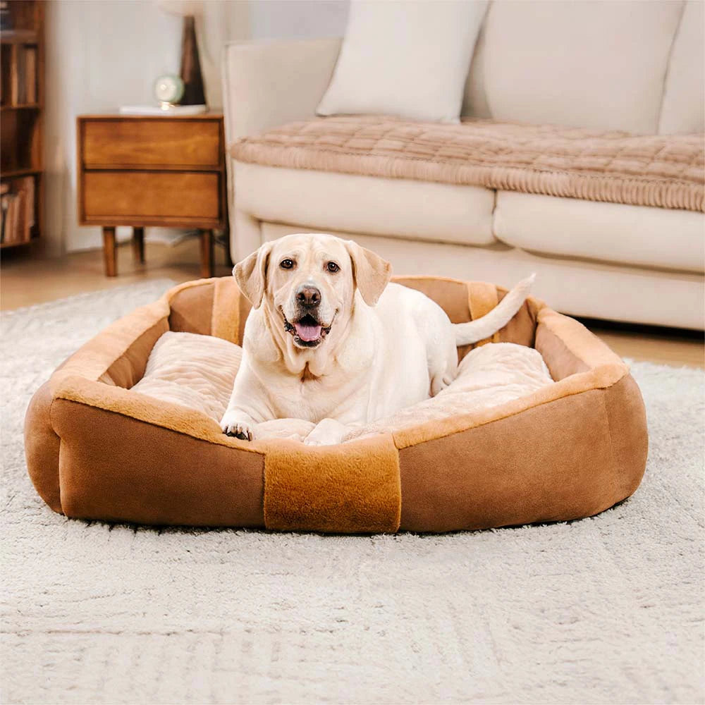 Vintage großes gemütliches beruhigendes Sofa-Hundebett