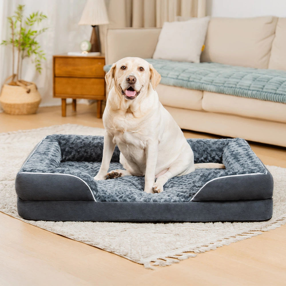Abnehmbares, wasserdichtes orthopädisches Hundebett mit vollständiger Rundumunterstützung