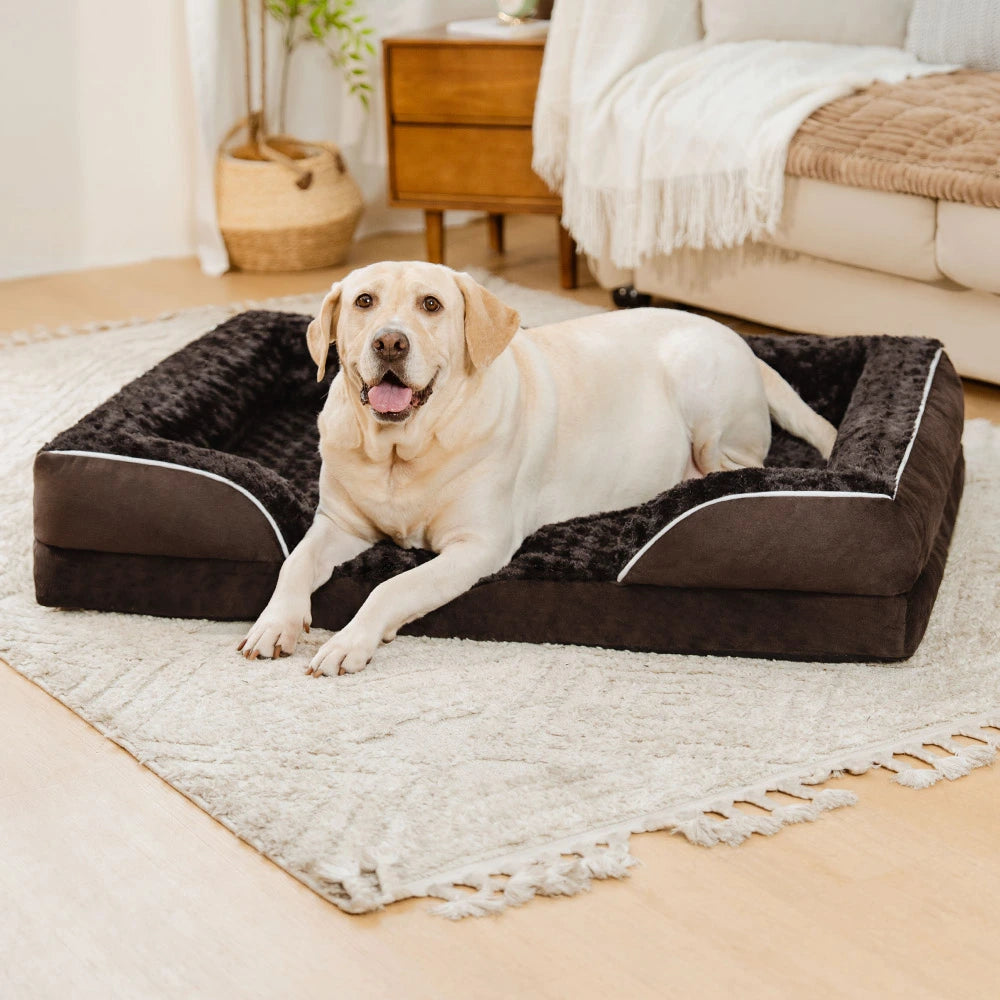 Abnehmbares, wasserdichtes orthopädisches Hundebett mit vollständiger Rundumunterstützung