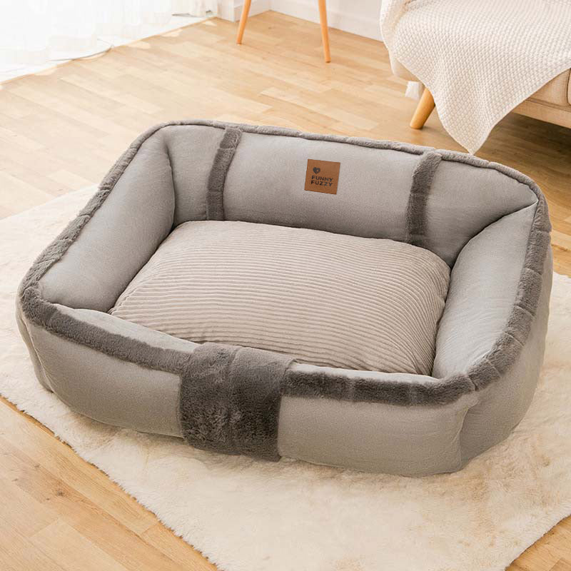Vintage großes gemütliches beruhigendes Sofa-Hundebett