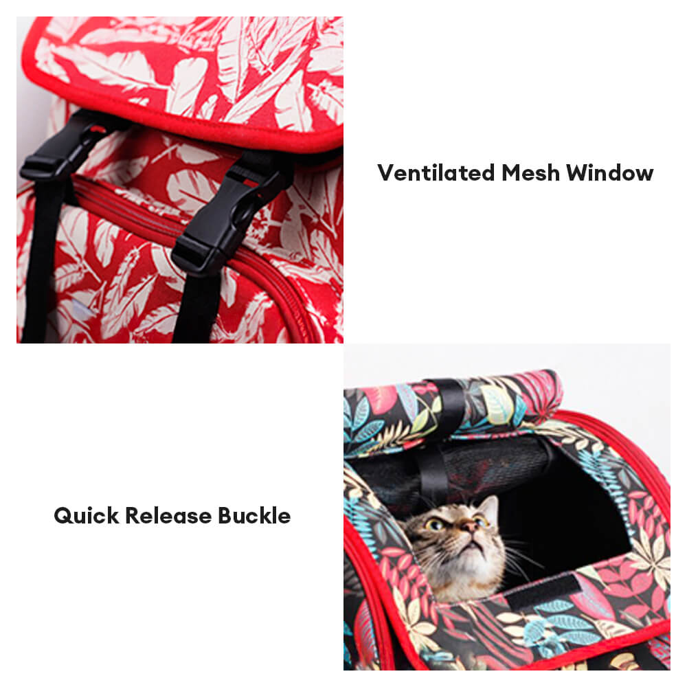Stampa hawaiana alla moda portatile portatile e confortevole per gatti da viaggio per animali domestici