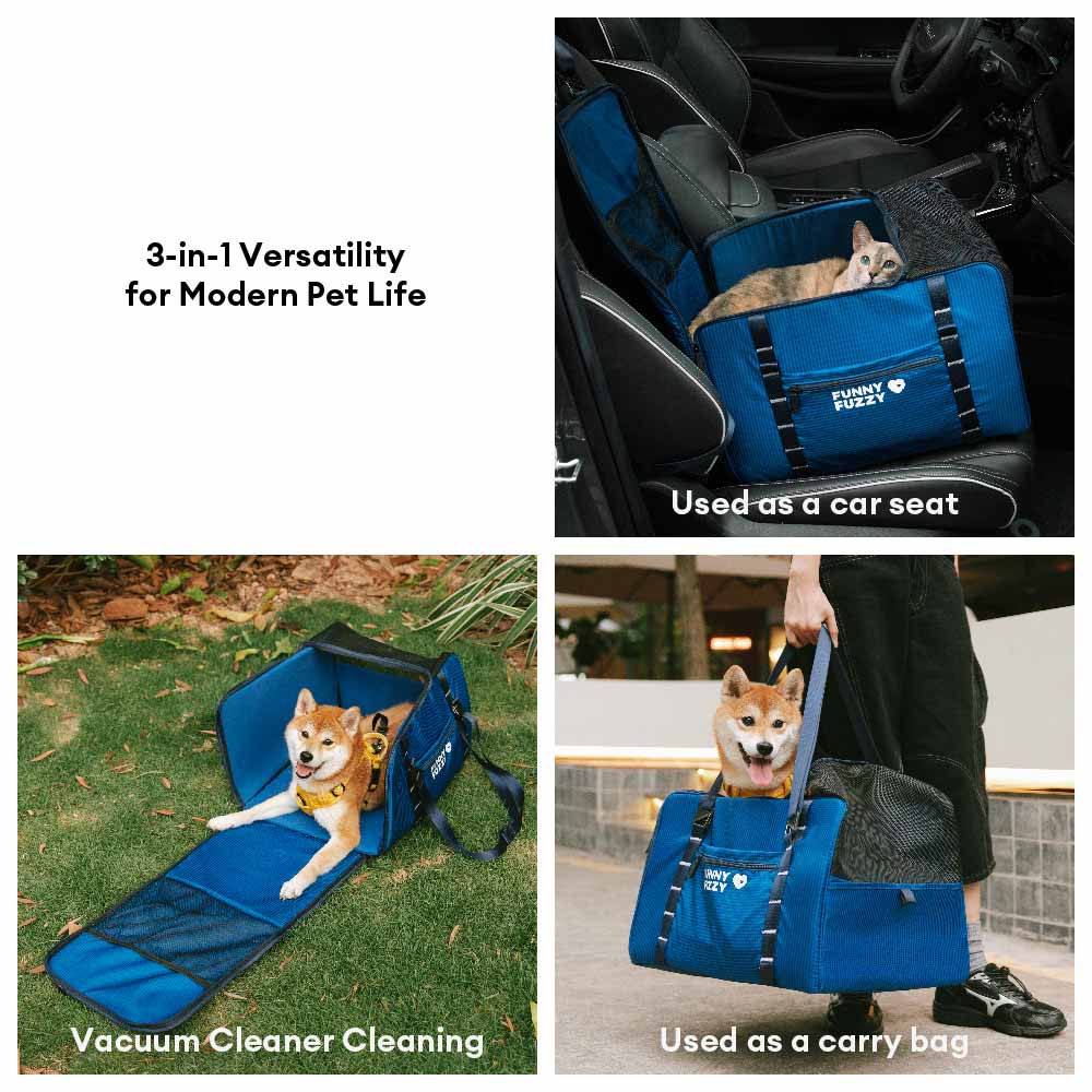 Lightweight Waterproof Safety Dog Booster Car Seat & Pet Carrier - Gympet