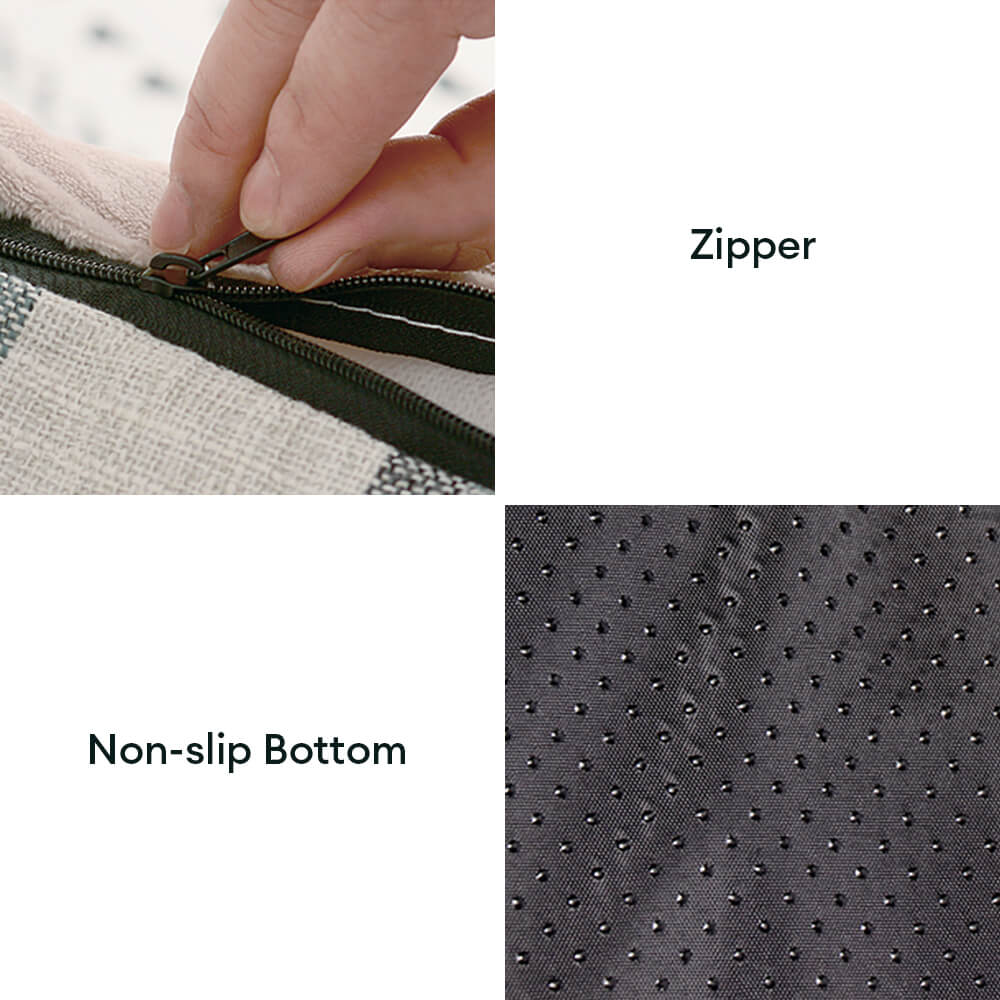 Camino de cama para perros y gatos con calzado calientes a cuadros vintage