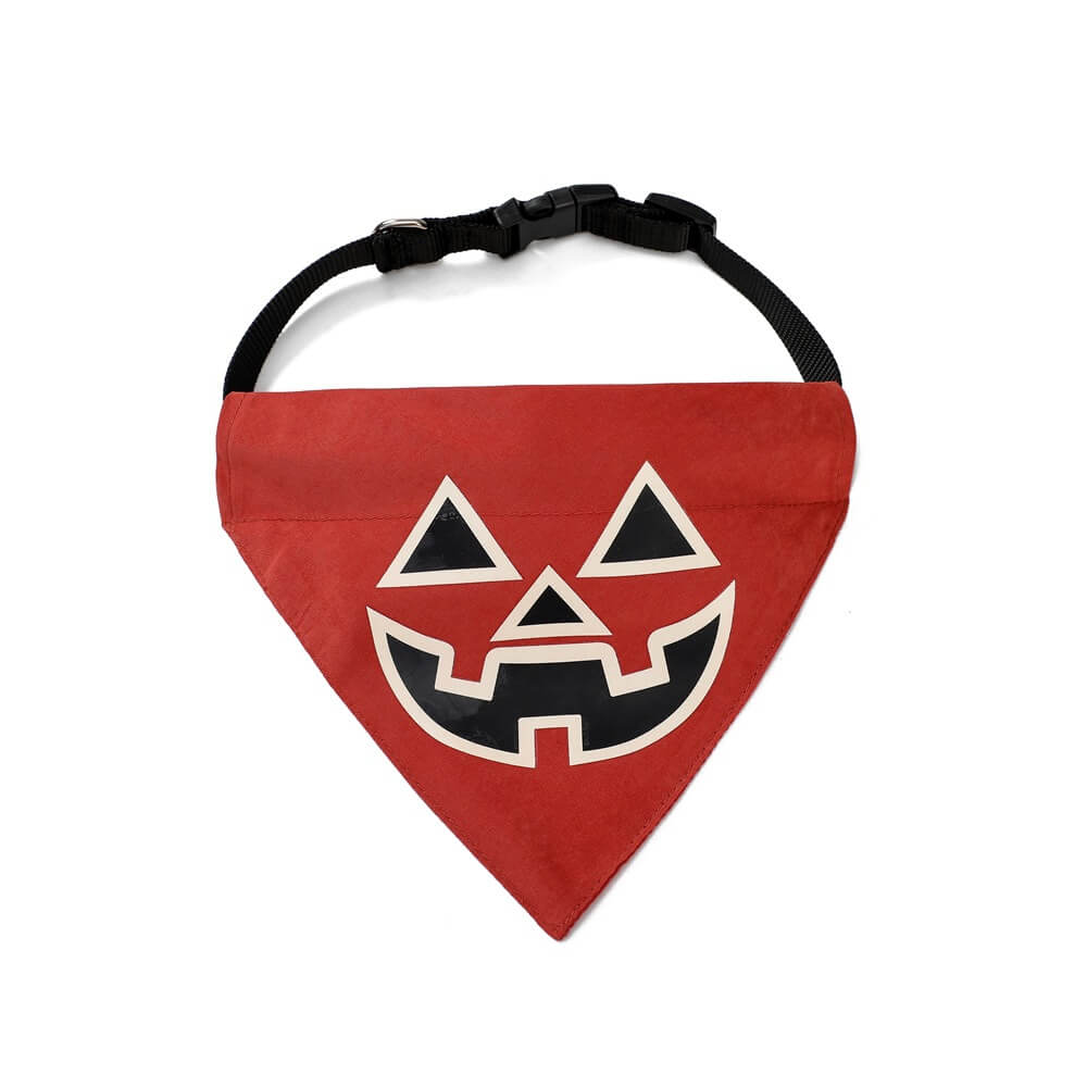 Bandana lumineux pour animaux de compagnie d’Halloween | Bavoir et collier pour animaux de compagnie triangle lumineux
