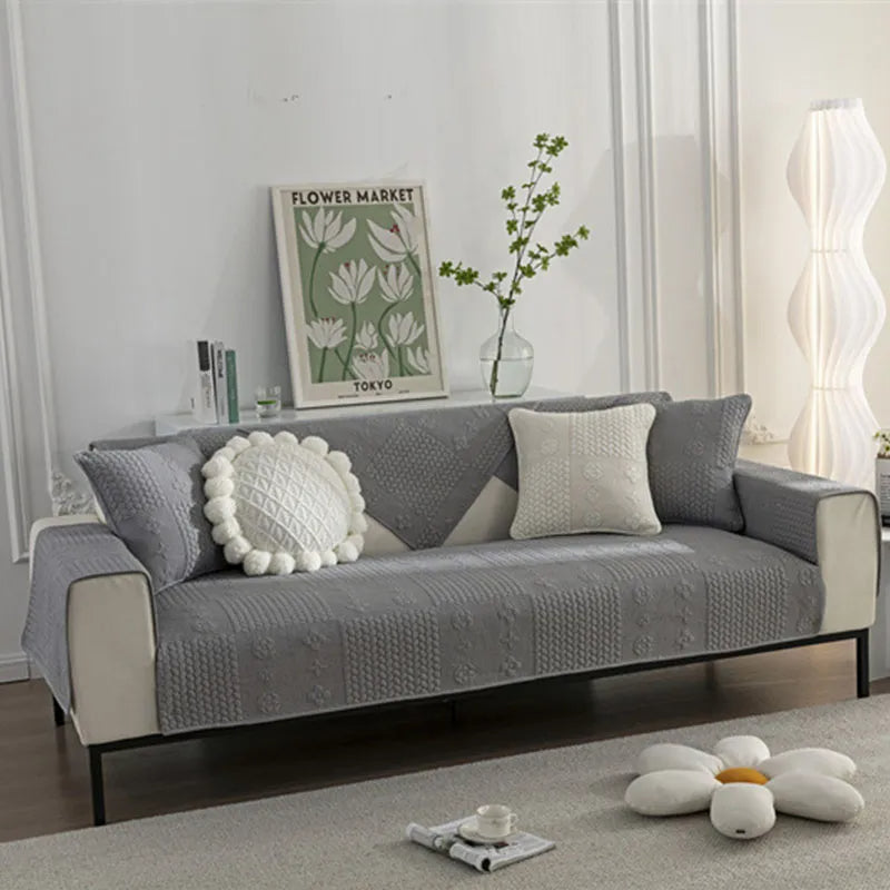 Coperchio di divano antimpasti di cotone in cotone lavabile in cotone in lavaggio 3D