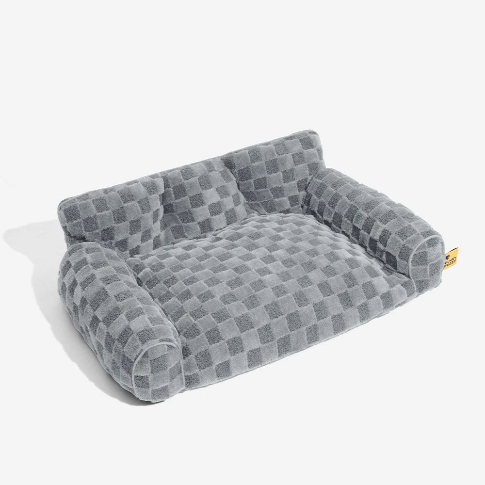 Cama de refugios de perro ortopédico y esponjes removibles a cuadros - Cozynest