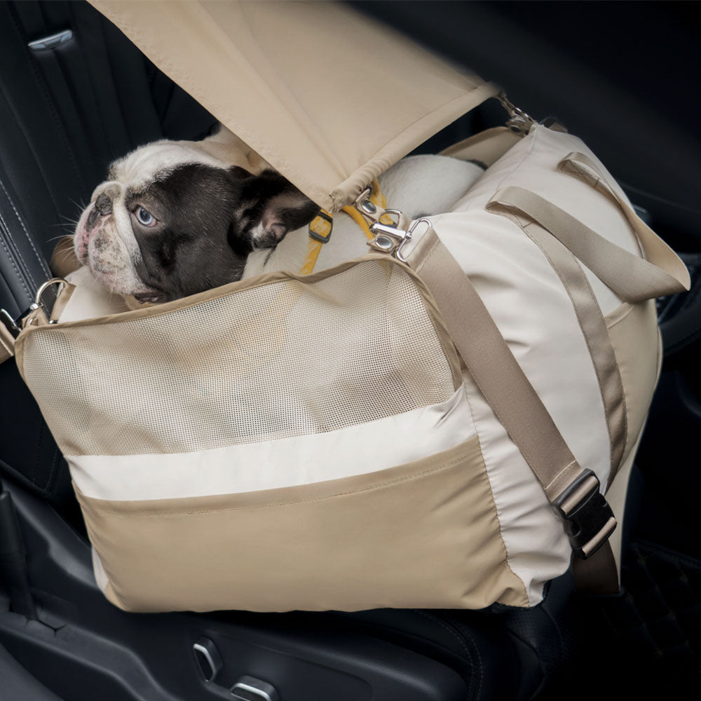 Seggiolino per auto del cane ombrellone - cucciolo rover impermeabile per la protezione del sole traspirante protezione da cani seggiolino auto
