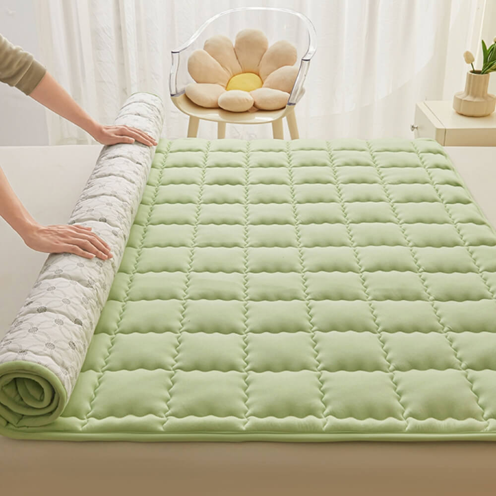 Topper materasso non slip trapuntato traspirato per tutte le season