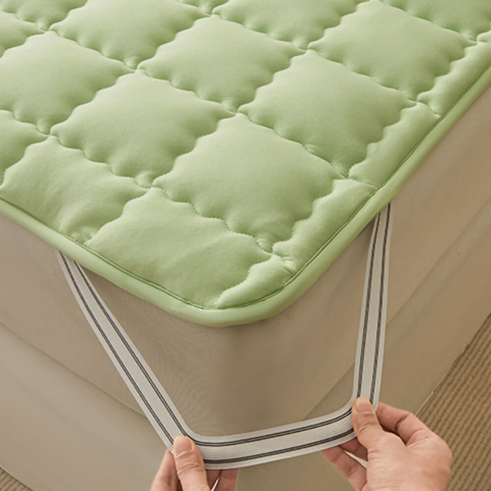 Topper materasso non slip trapuntato traspirato per tutte le season