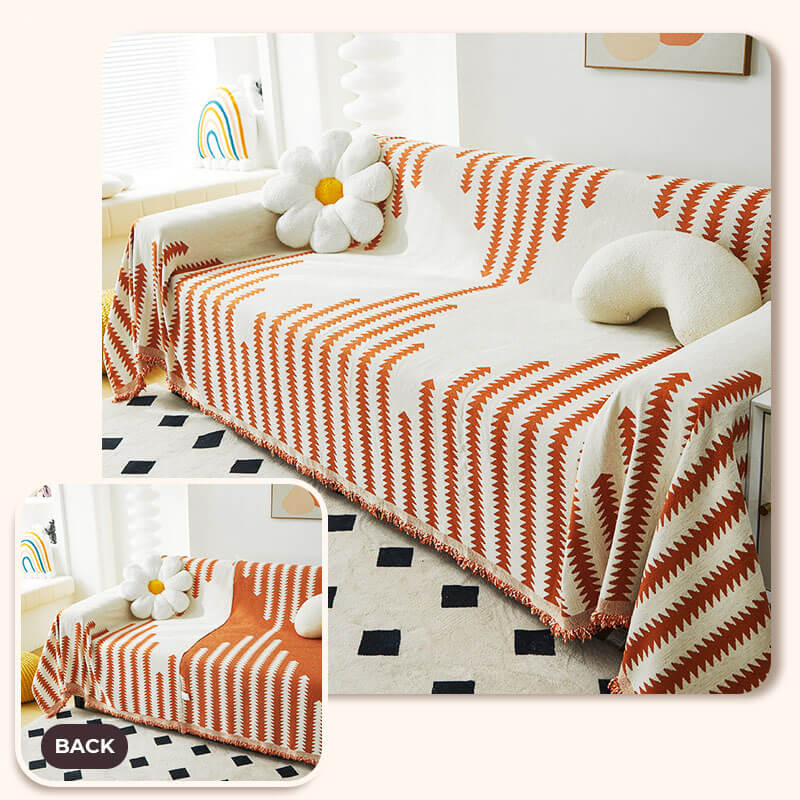 Coperchio decorazione per la casa a doppia faccia in tessuto Chenille per tutte le season