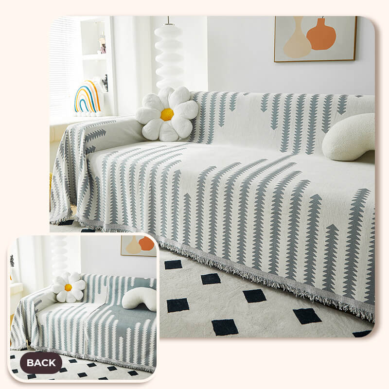 Coperchio decorazione per la casa a doppia faccia in tessuto Chenille per tutte le season
