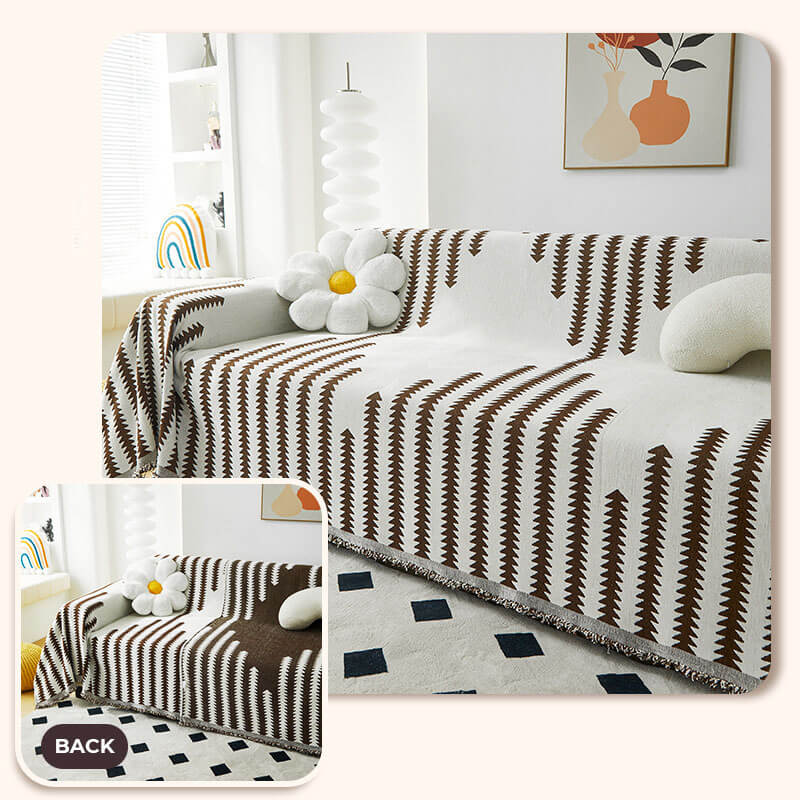 Coperchio decorazione per la casa a doppia faccia in tessuto Chenille per tutte le season