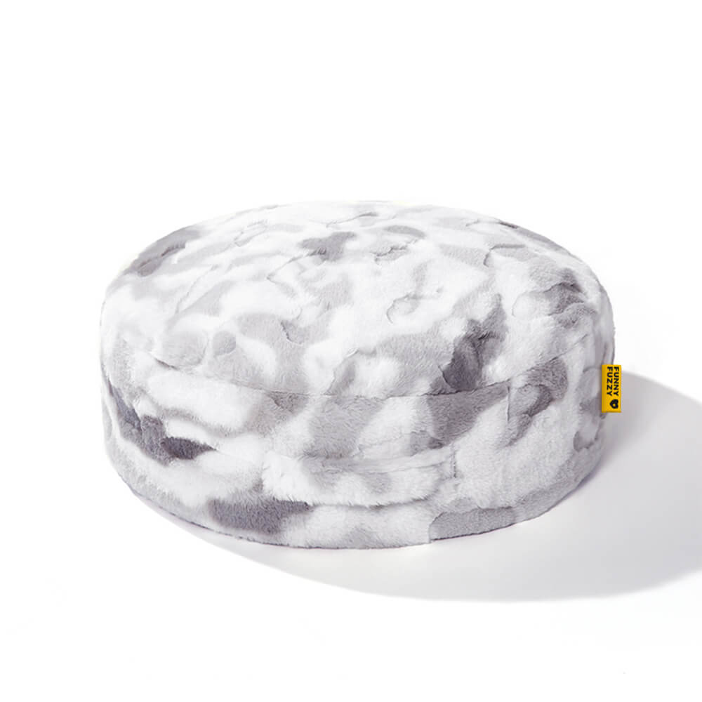 Donutas calmadas y esponjosas nubladas camas de perros redondas