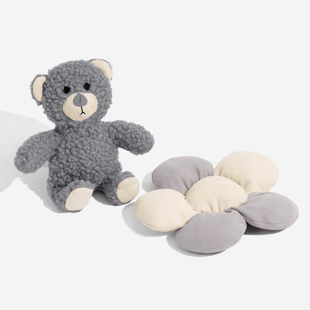 Canapé-lit orthopédique pour chien et chat, confort moelleux, crème