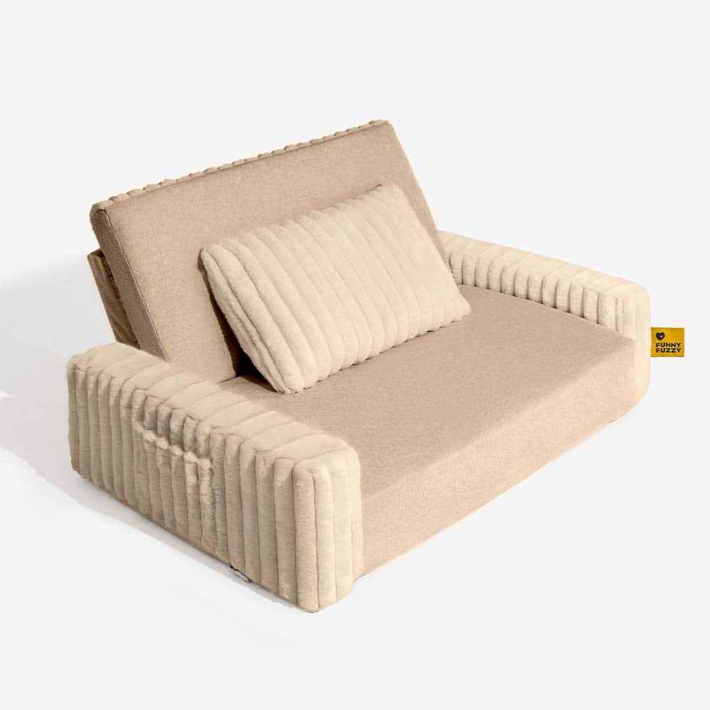 Creamy Fluffy Orthopedic Orthopedic Human Dog Bolster Led - Comfort espandibile