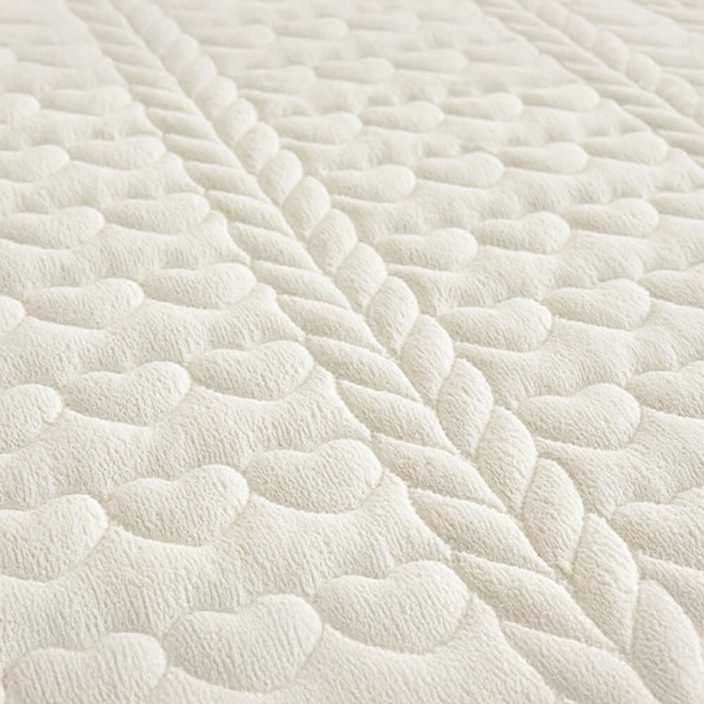 Set de falda de la cama acolchada de terciopelo cremoso de la leche