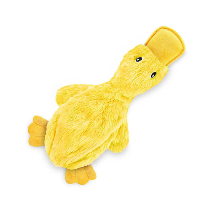 Giocheo di peluche di anatra carina con cigolio