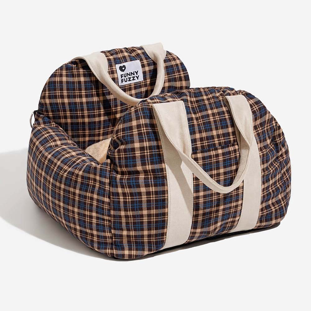 Letto a scacchiera vintage a scacchiera per cani letto