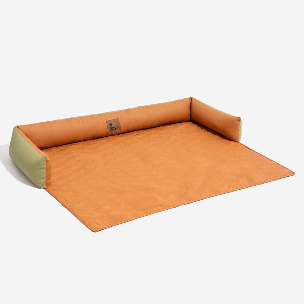 Deluxe Water-repellent Faux Leather Bolster Dog Mat Couch Cover