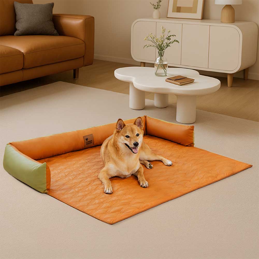 Deluxe Water-repellent Faux Leather Bolster Dog Mat Couch Cover