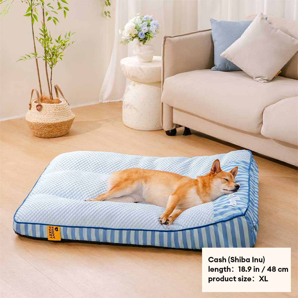 Cama de perros ortopédico de rectángulo lavable de enfriamiento extra grande - siesta de enfriamiento