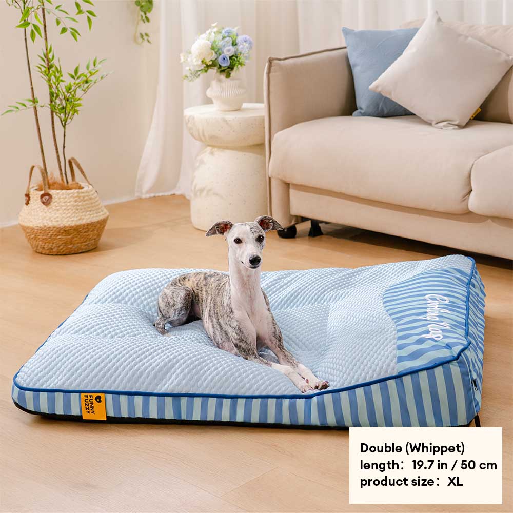 Cama de perros ortopédico de rectángulo lavable de enfriamiento extra grande - siesta de enfriamiento