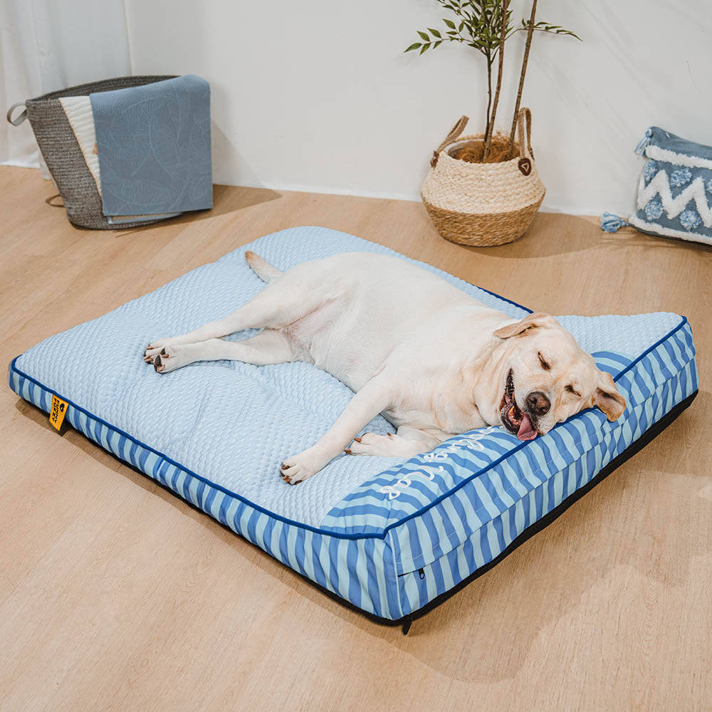 Cama de perros ortopédico de rectángulo lavable de enfriamiento extra grande - siesta de enfriamiento