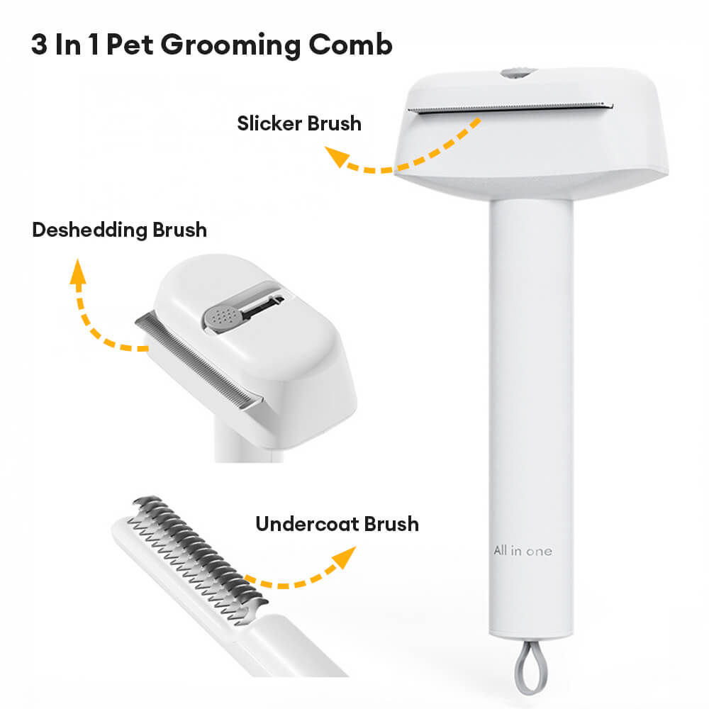 3 en 1 deshedding cepillo para mascotas peinador de peluquería
