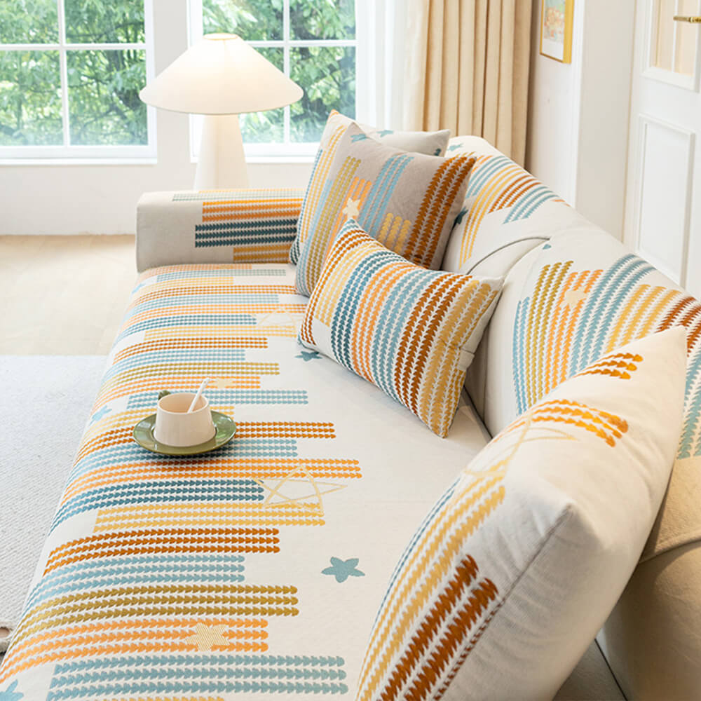 Chic All-Seasons Chenille Anti-Scratch Anti-Slip Furniture Protector Cover