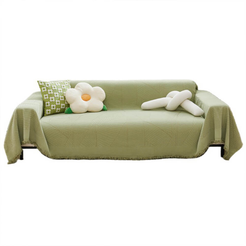 Coperchio di divano anti-scratch addensato con copertura anti-scratch addensato di foglia grande