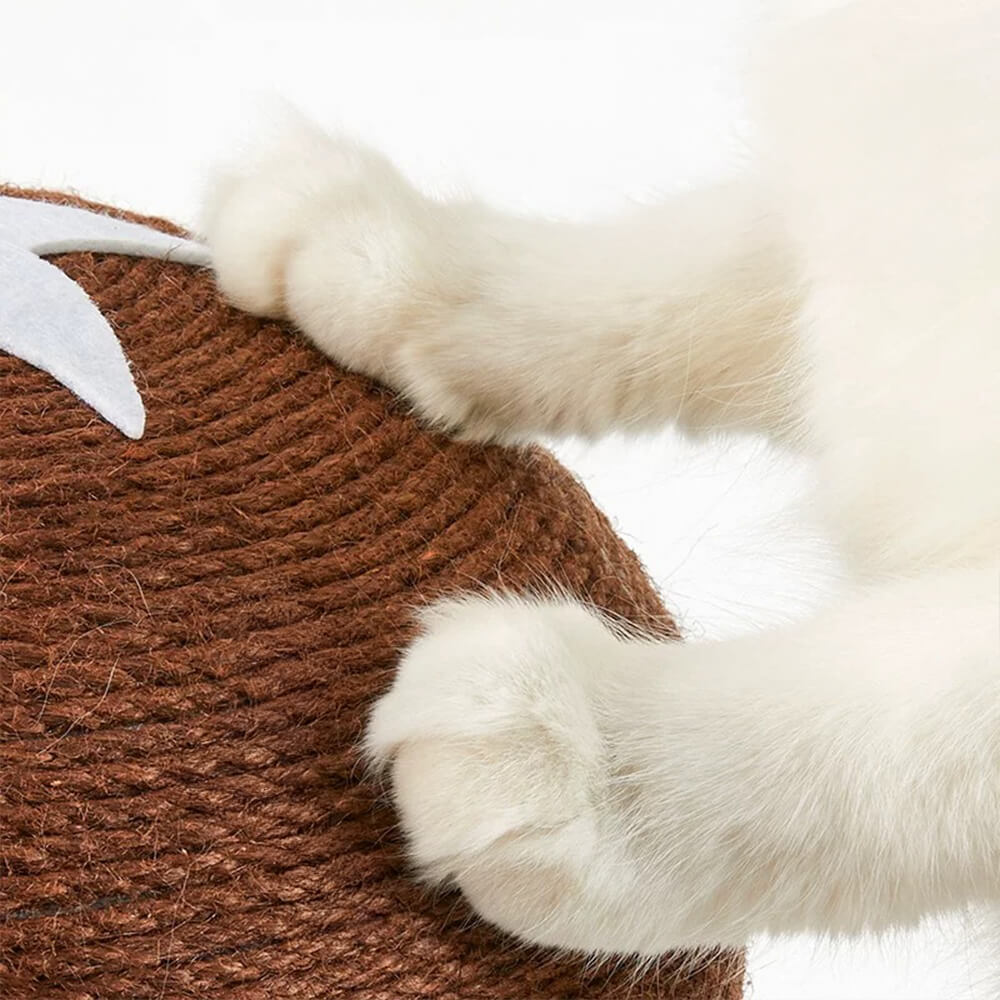 Posta di graffi di sisal naturale a forma di funghi per gatti di grandi dimensioni
