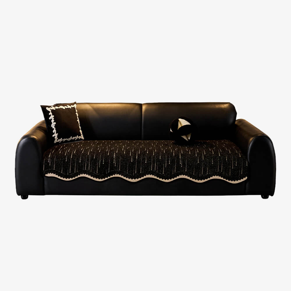 Cubierta de sofá con forma ondulada de modernas de Chenille