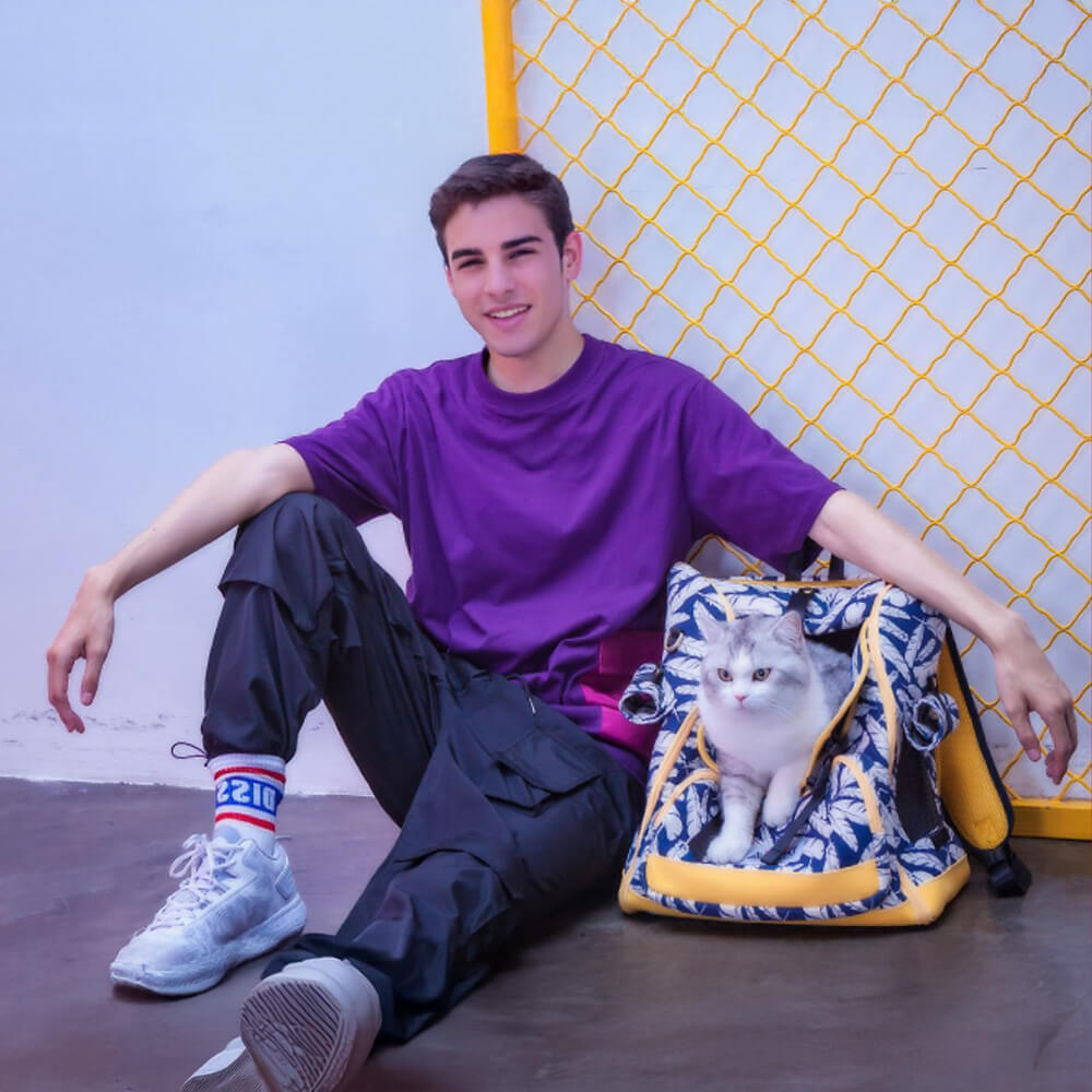 Stampa hawaiana alla moda portatile portatile e confortevole per gatti da viaggio per animali domestici