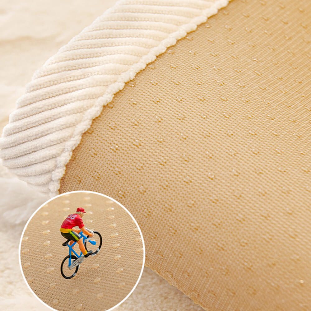 Copertina di divani non slip plush-slip con testure d'onda