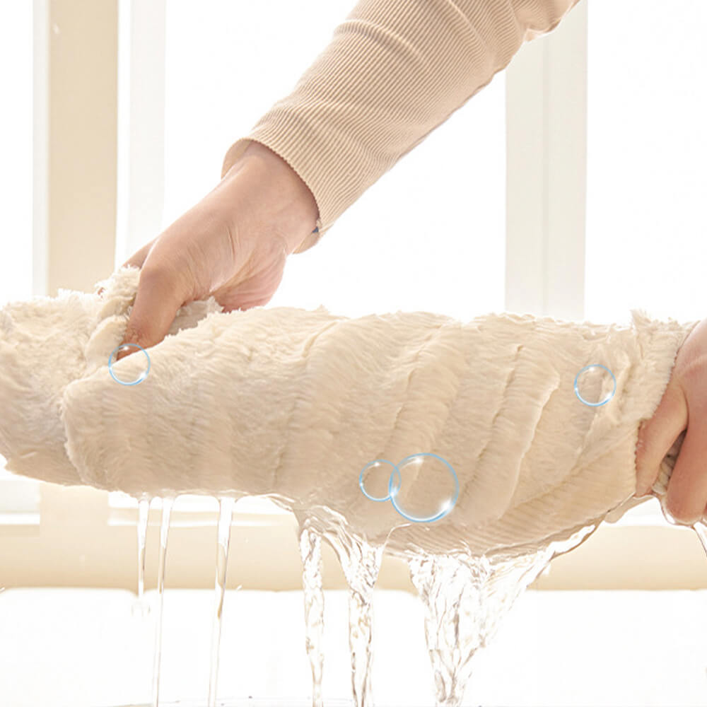 Copertina di divani non slip plush-slip con testure d'onda