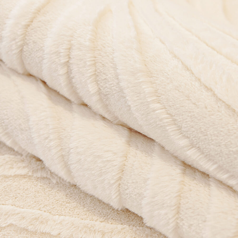 Copertina di divani non slip plush-slip con testure d'onda