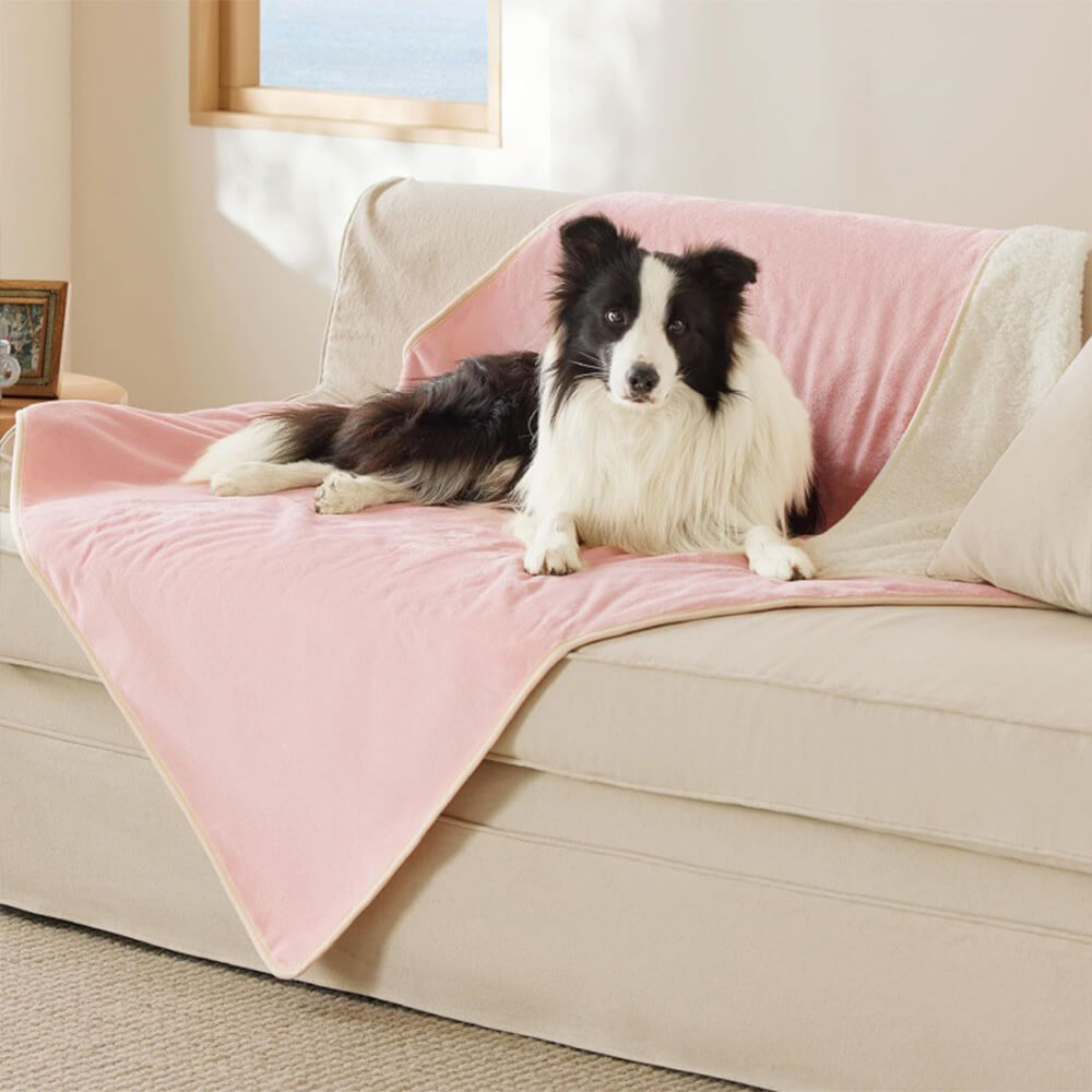 Acogedor & Manta protectora reversible de forro polar para mascotas