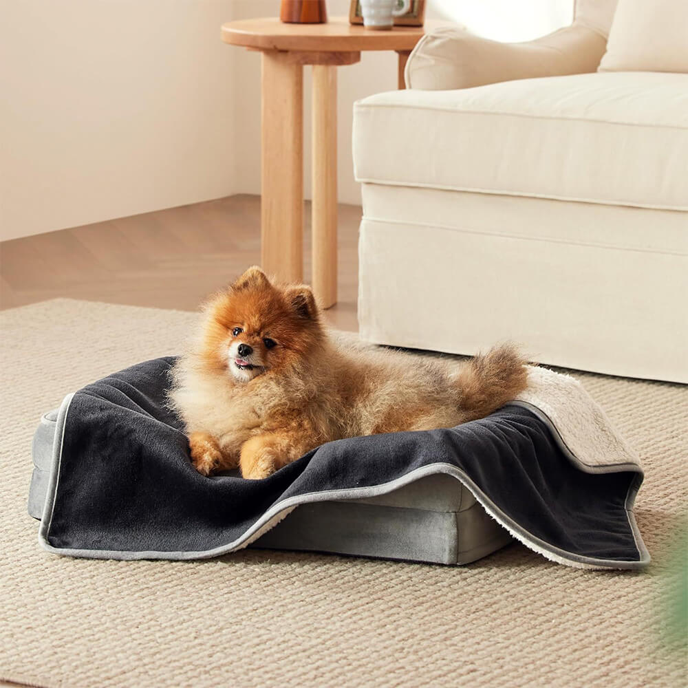 Acogedor & Manta protectora reversible de forro polar para mascotas