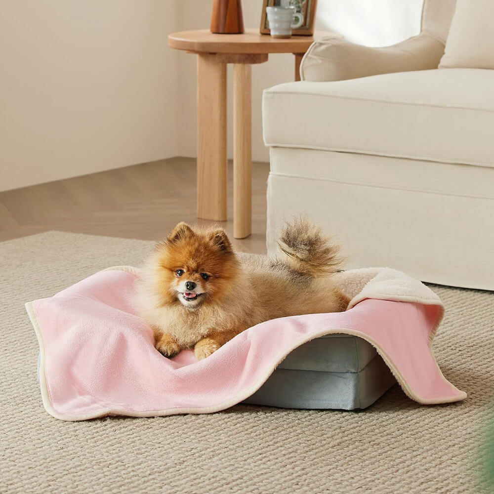 Acogedor & Manta protectora reversible de forro polar para mascotas