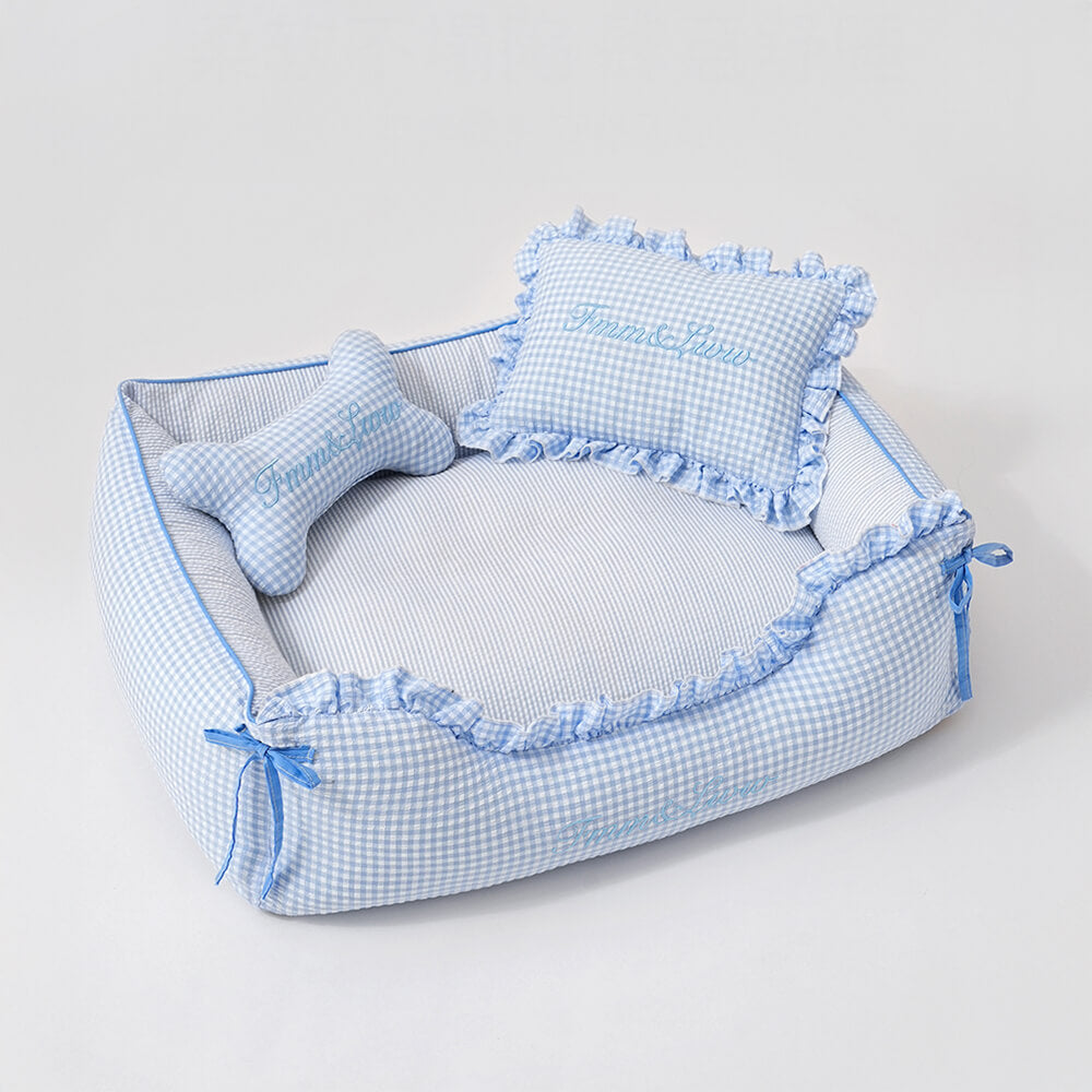 Perro lavable de guinga suave & Sofá cama para gatos con almohadas
