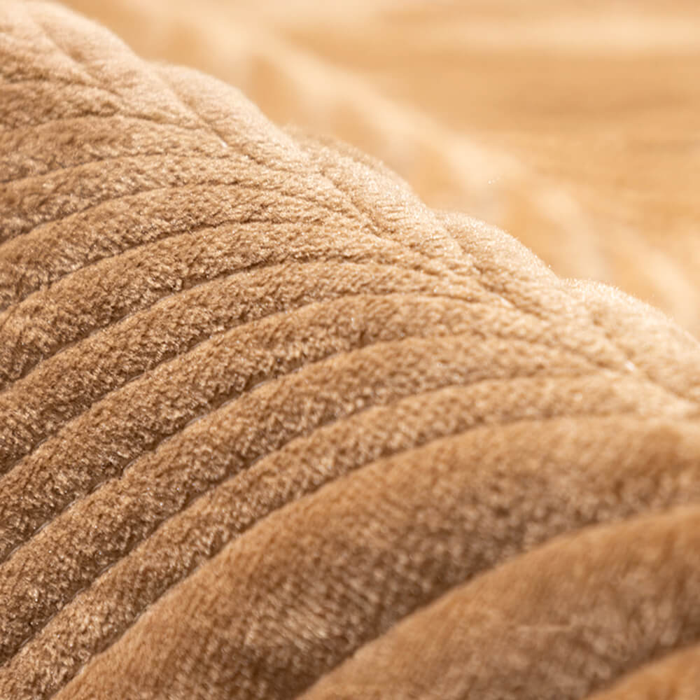 Coperchio di divano senza slip caldo peluche a motivi fogliare