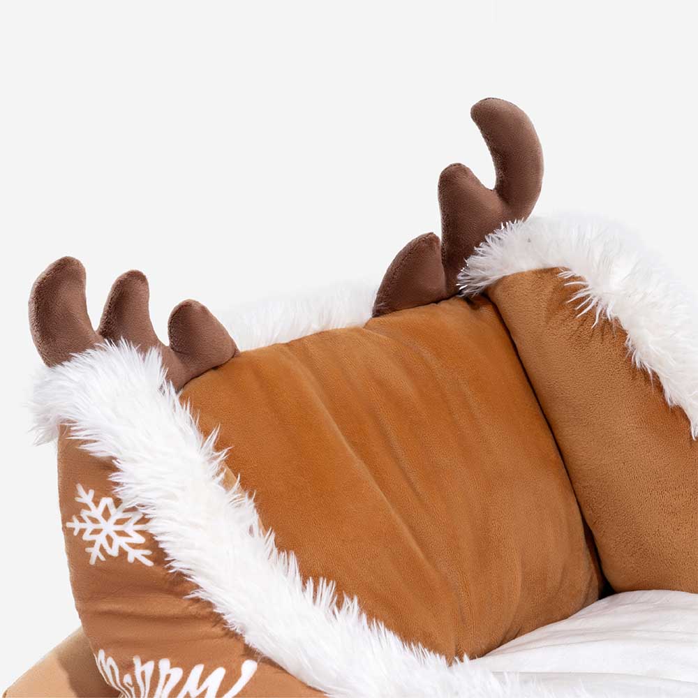Letto per cani accogliente lussuoso festivo - Slitta di Natale