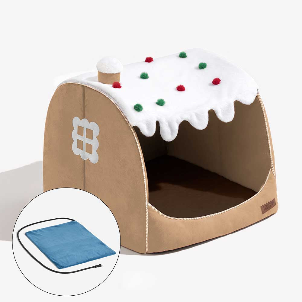 Letto per cani ortopedici di Snow House Festive - Calore natalizio