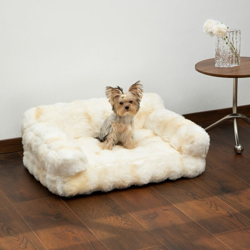 Fluffy peluche addensato accogliente Pet Balming Letto Cagnolo divano gatto