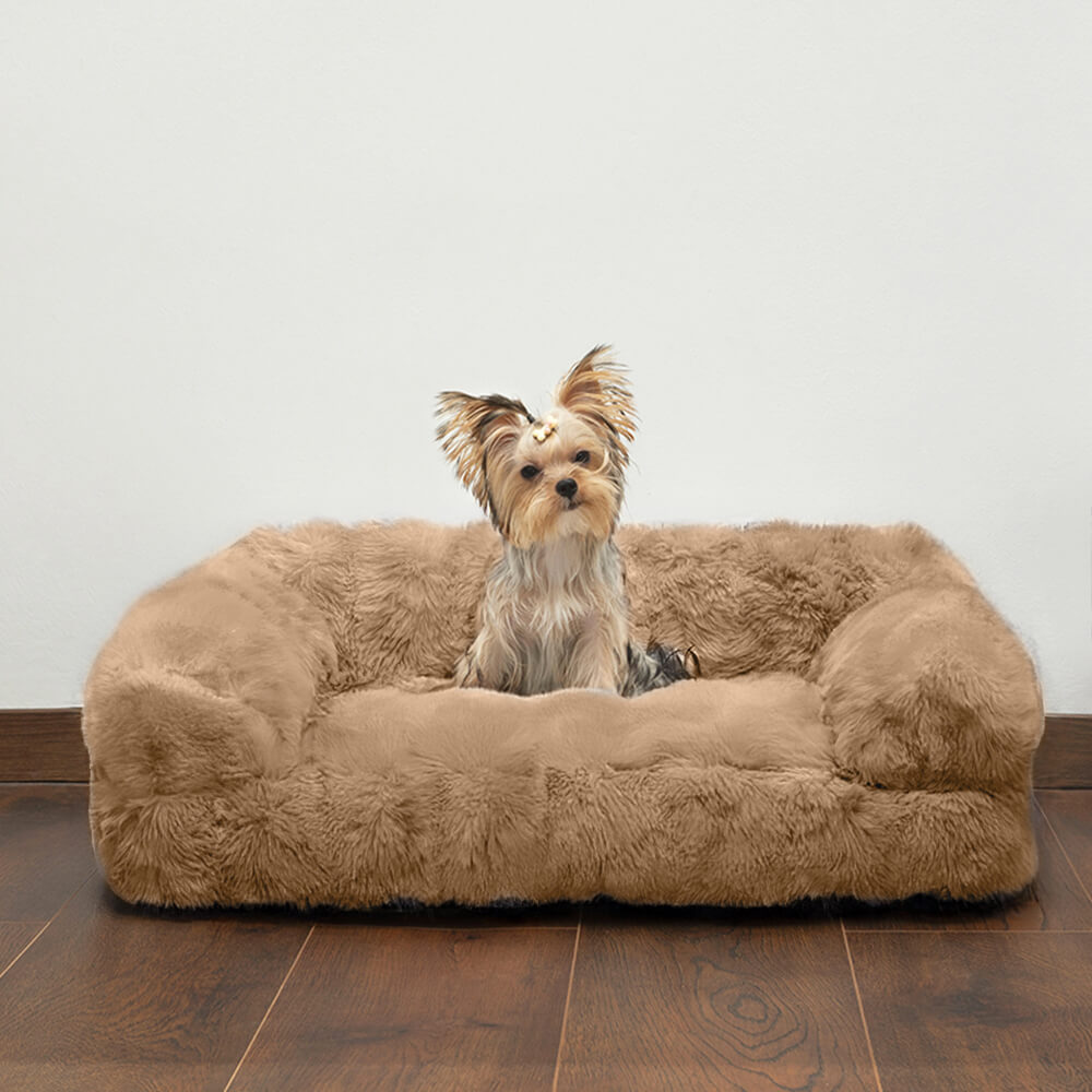 Fluffy peluche addensato accogliente Pet Balming Letto Cagnolo divano gatto