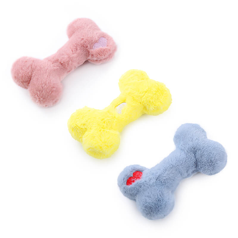 Divertoso osso cigolio cigolio giocattolo peluche garnello giocattolo